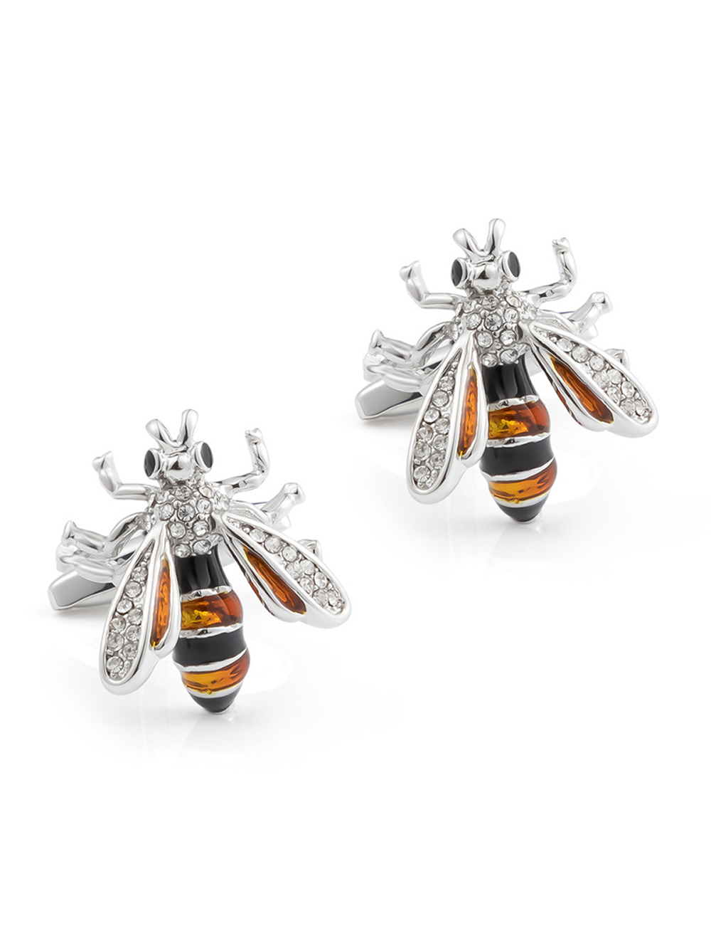 Bee Diamond Enamel Cufflinks