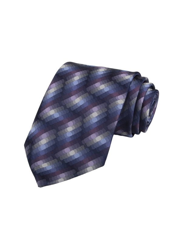 Blue Purple Iridescent Silk Tie