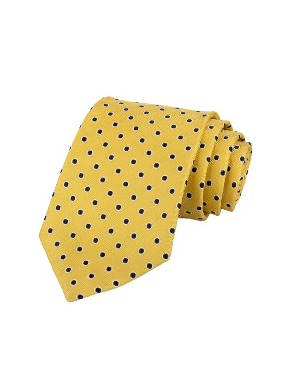 Yellow Dot Necktie