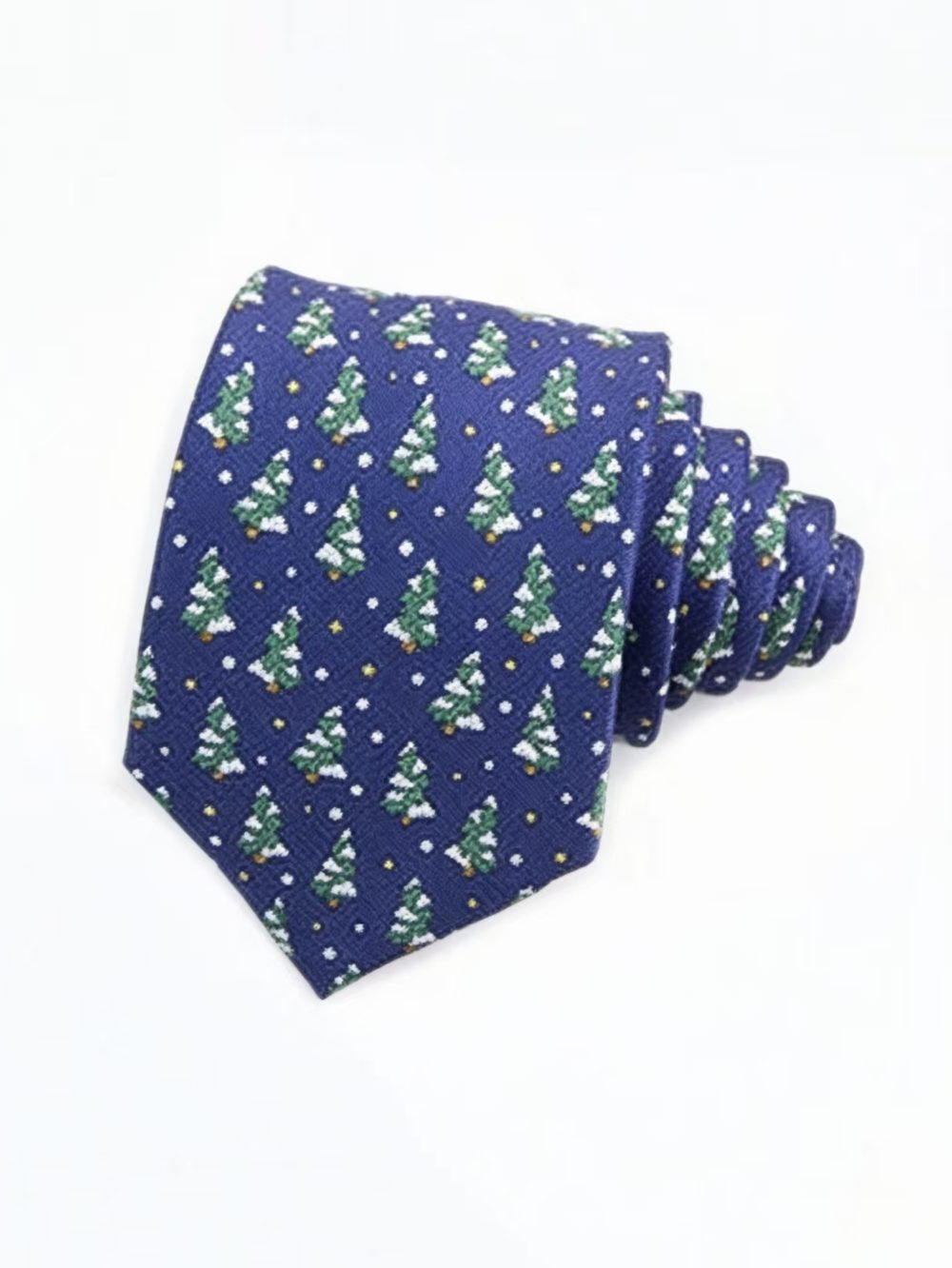 Holiday Tree with Snowflake Pattern Tie